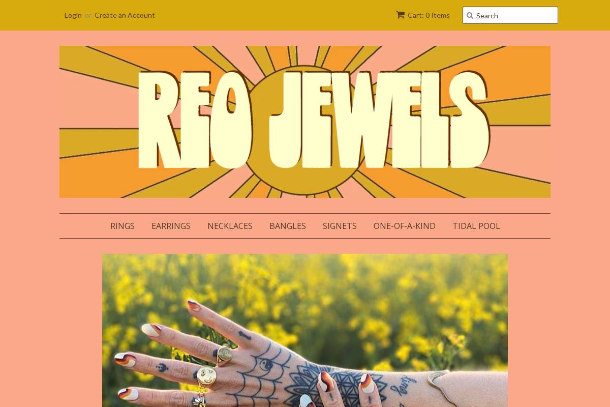 reojewels.com homepage screenshot