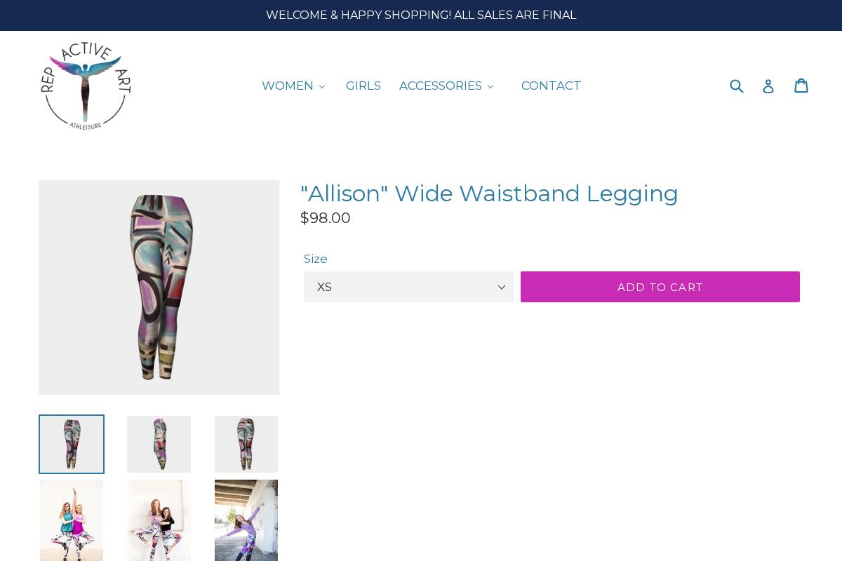 repactiveart.com homepage screenshot