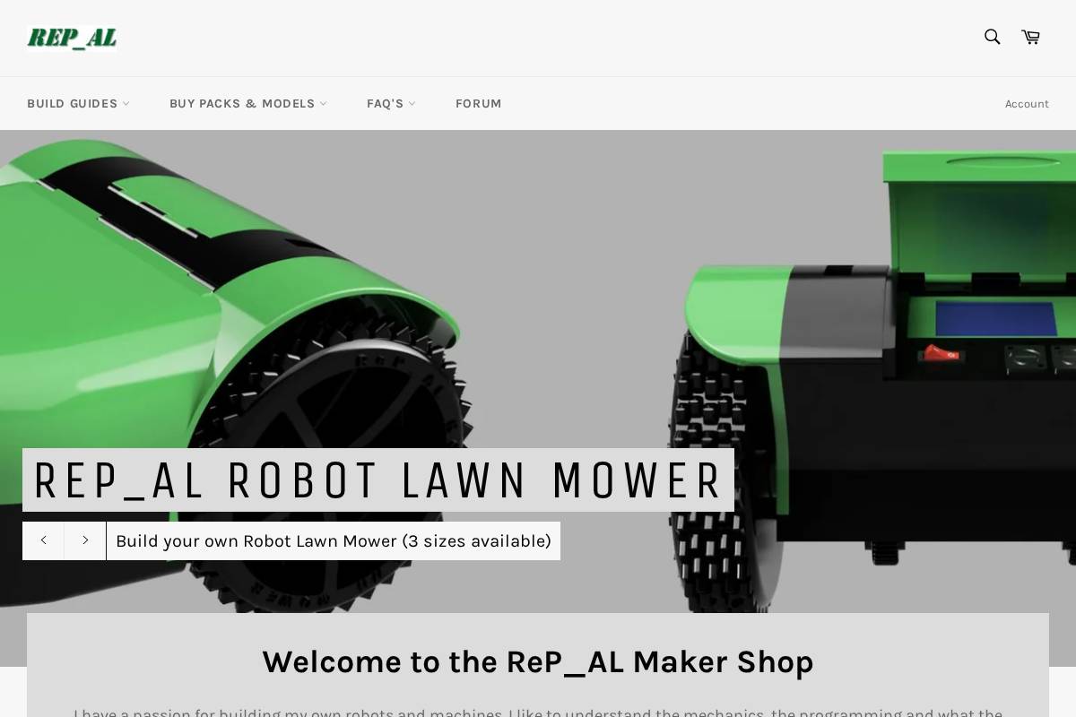 repalmakershop.com homepage screenshot