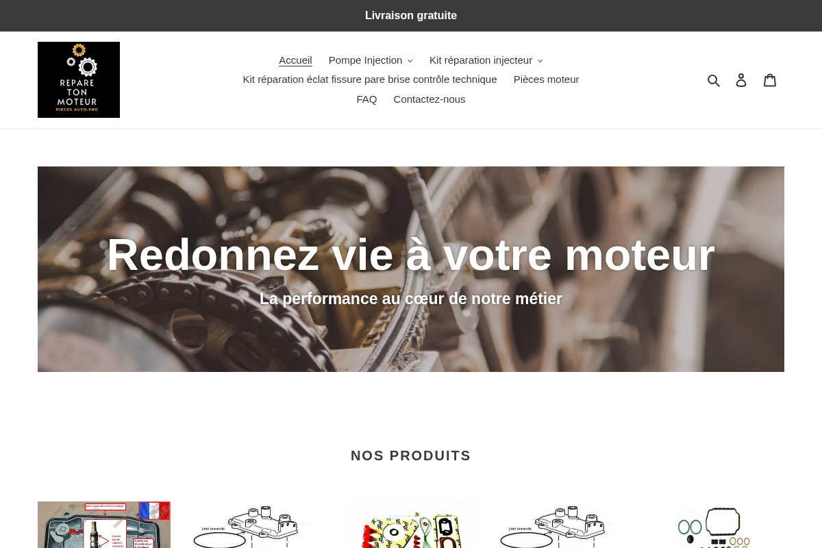 reparetonmoteur homepage screenshot