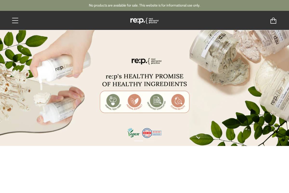 repbeauty.com homepage screenshot
