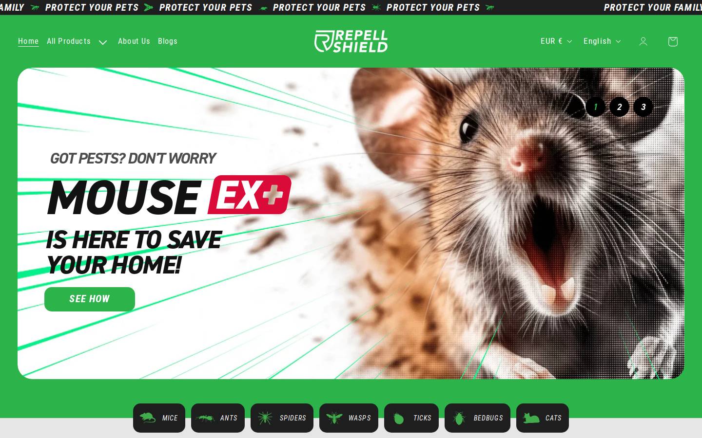 repellshield.de homepage screenshot