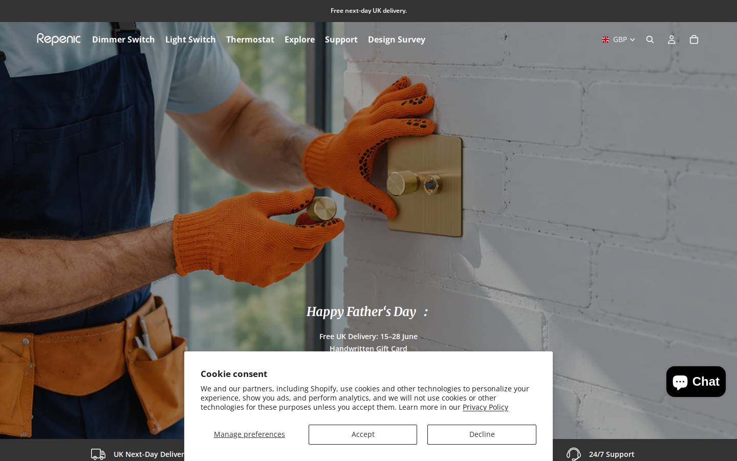 Repenic homepage screenshot
