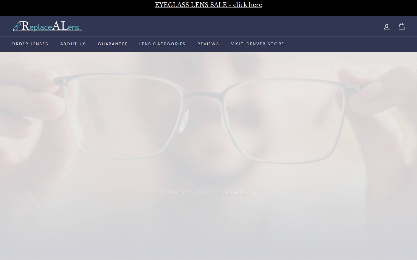 ReplaceALens homepage screenshot