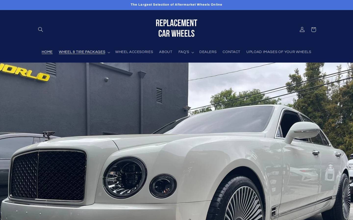 replacementcarwheels.com homepage screenshot