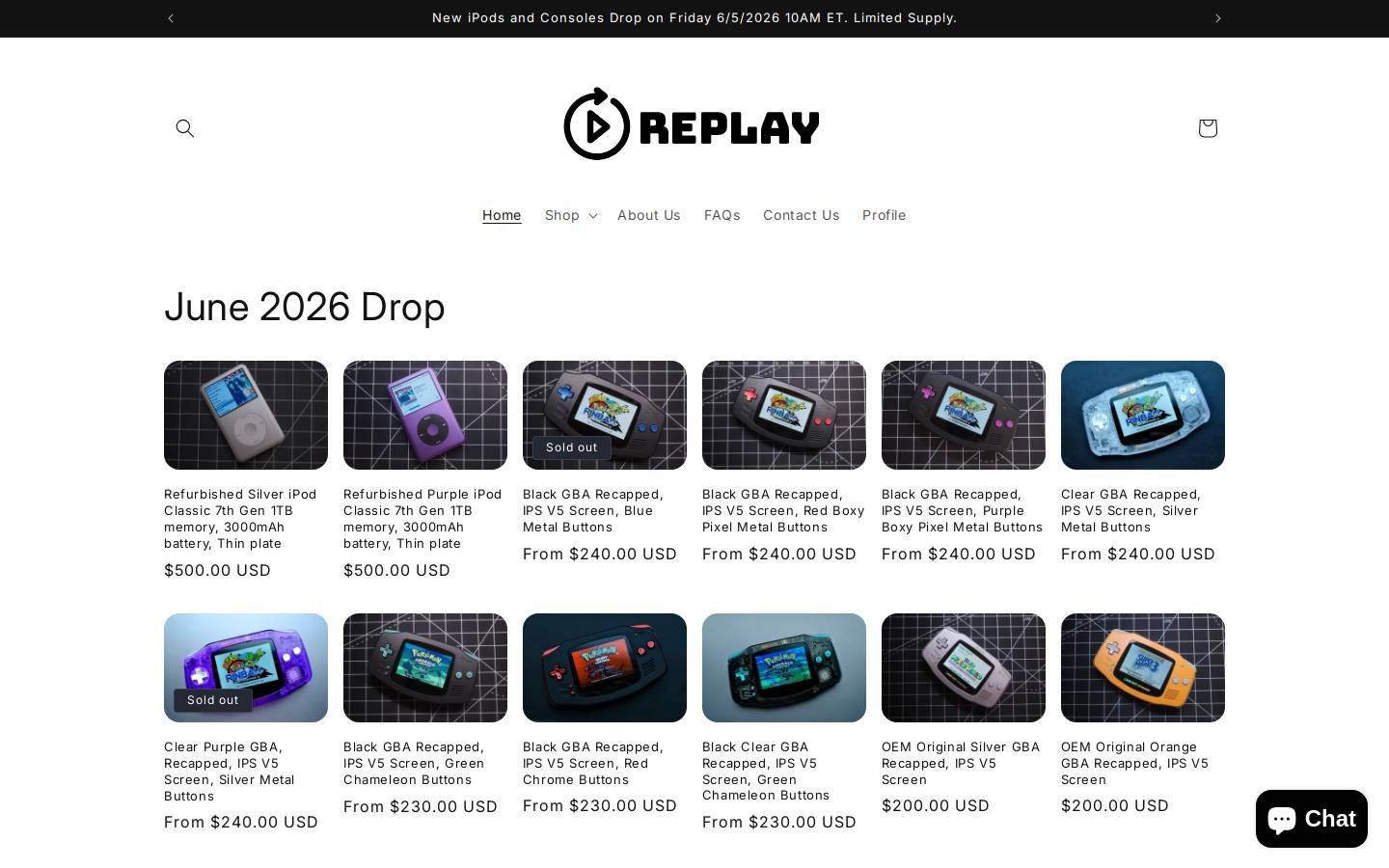 replaymodding.com homepage screenshot