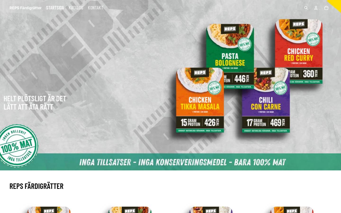 repsfood.com homepage screenshot