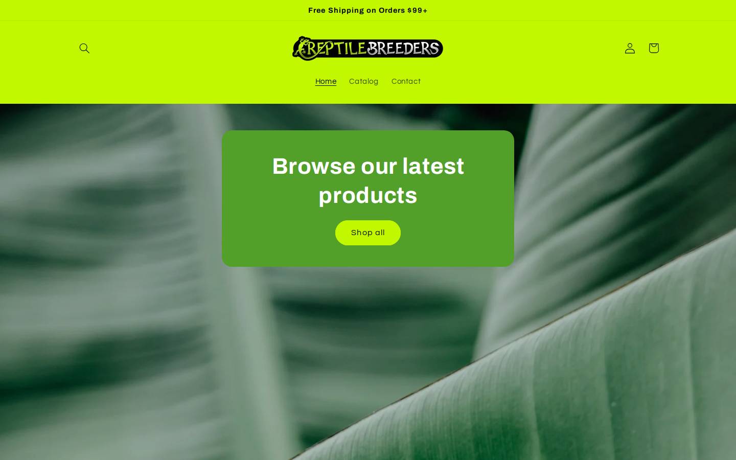 reptilebreeders.com homepage screenshot