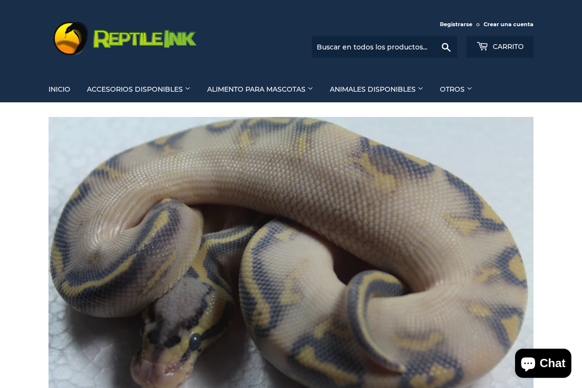 ReptileInk homepage screenshot