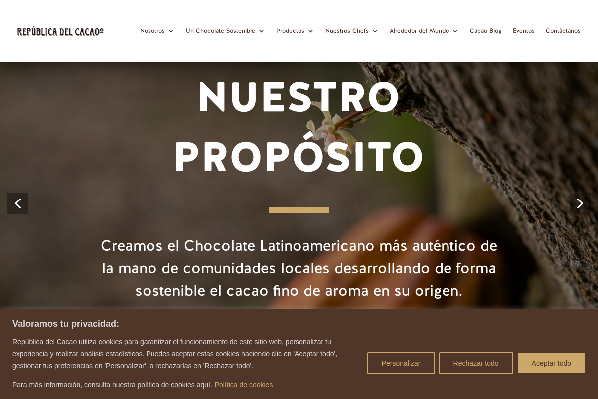 republicadelcacao.com homepage screenshot