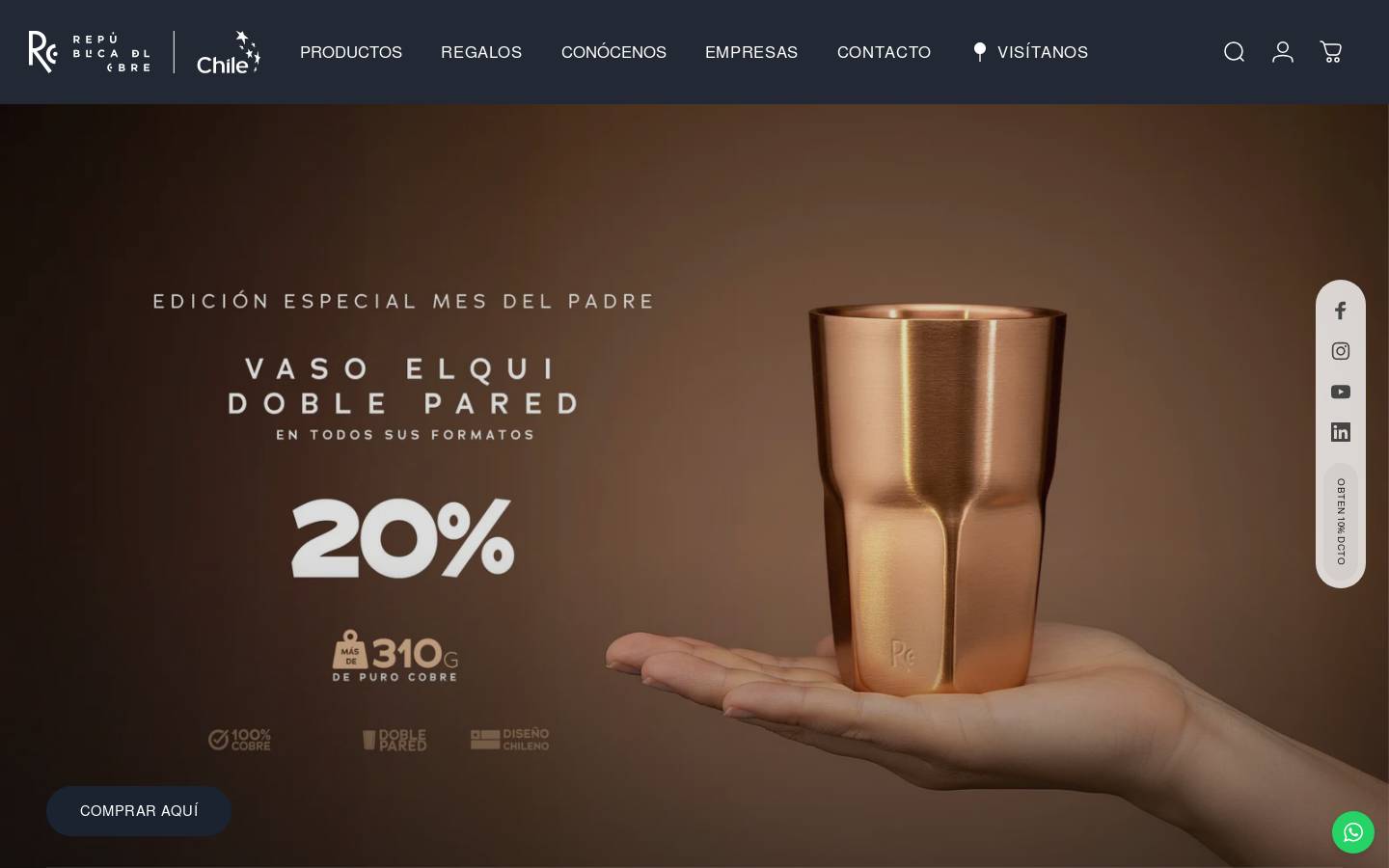republicadelcobre.cl homepage screenshot