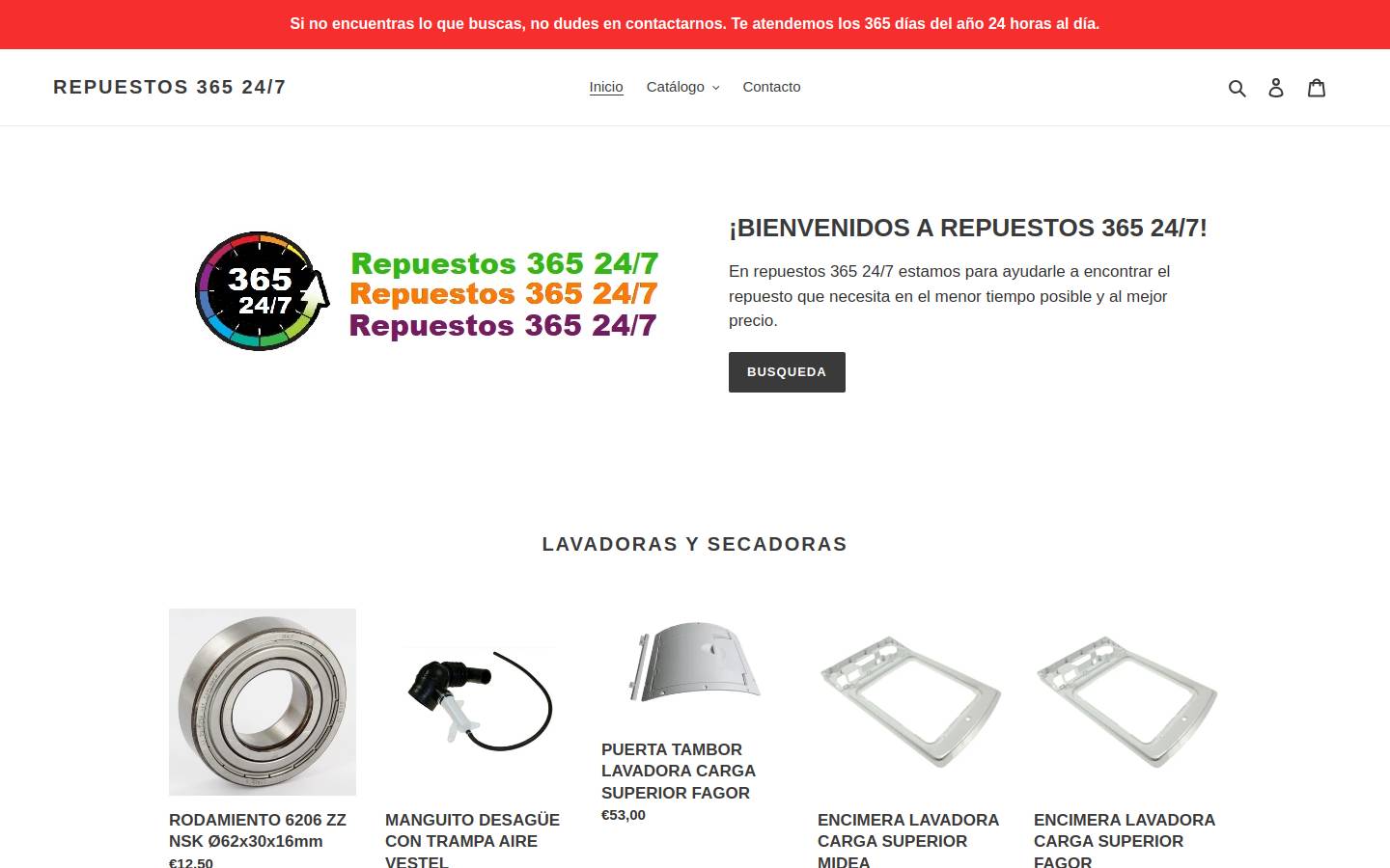 repuestos365247.com homepage screenshot
