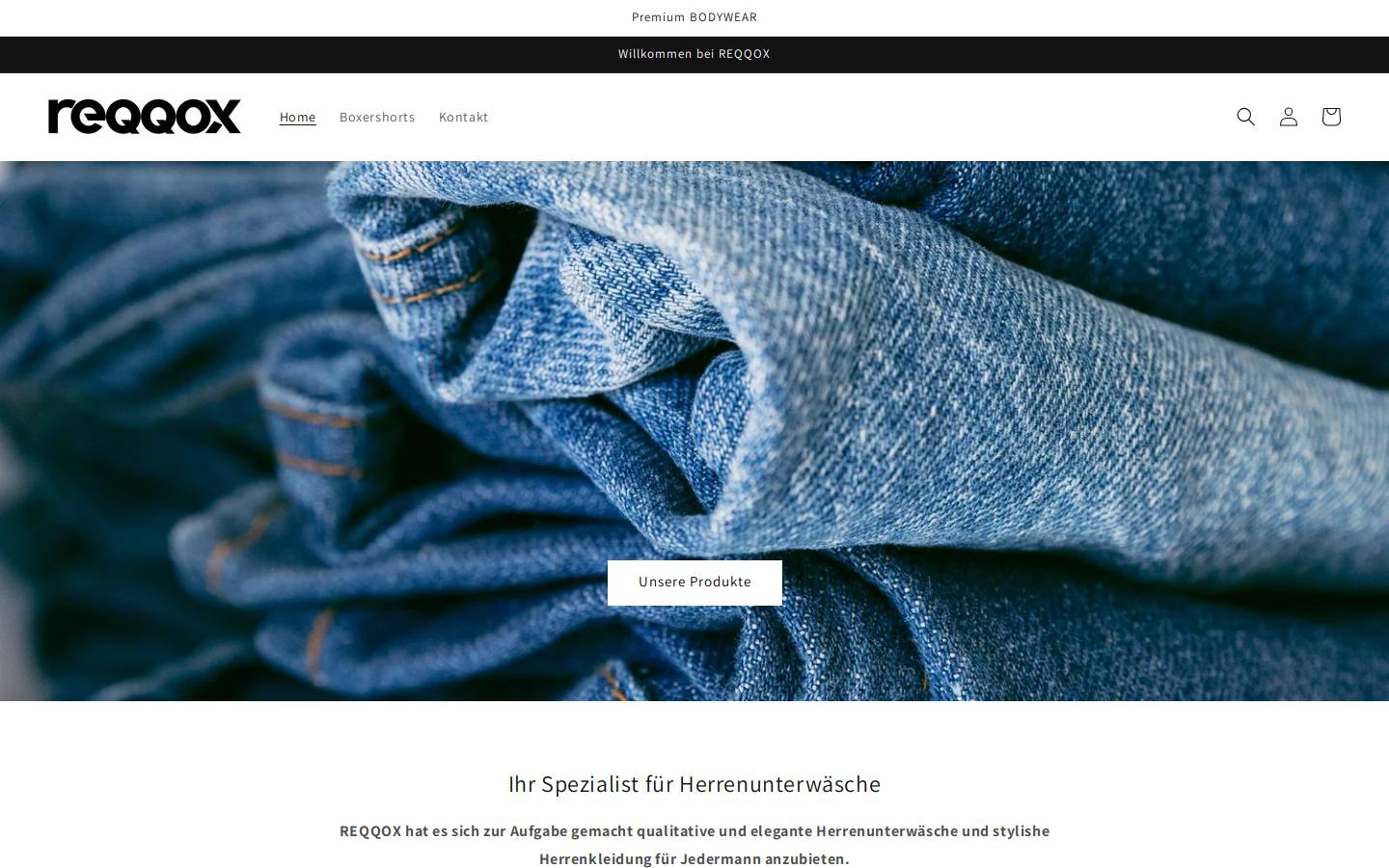 reqqox.com homepage screenshot