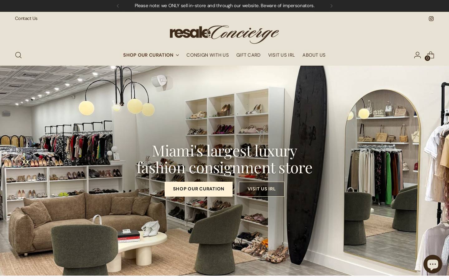 resaleconcierge.com homepage screenshot