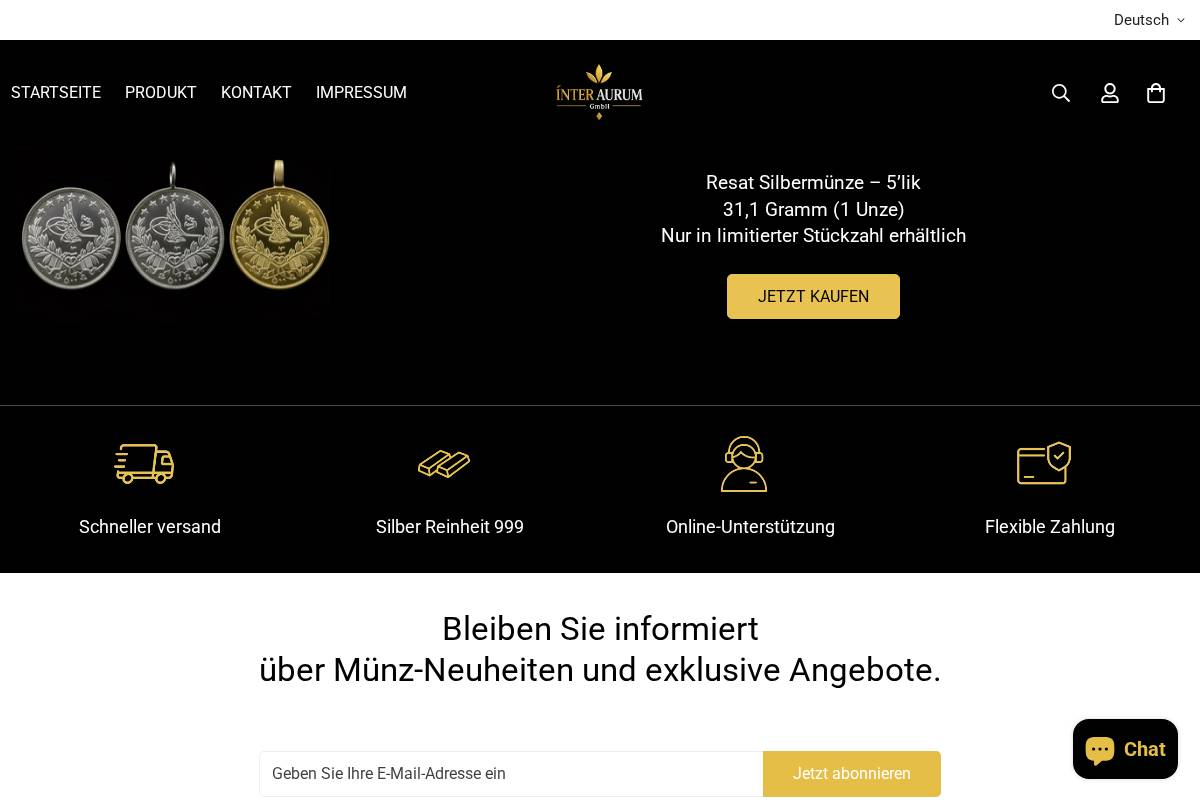 resat-silber.de homepage screenshot