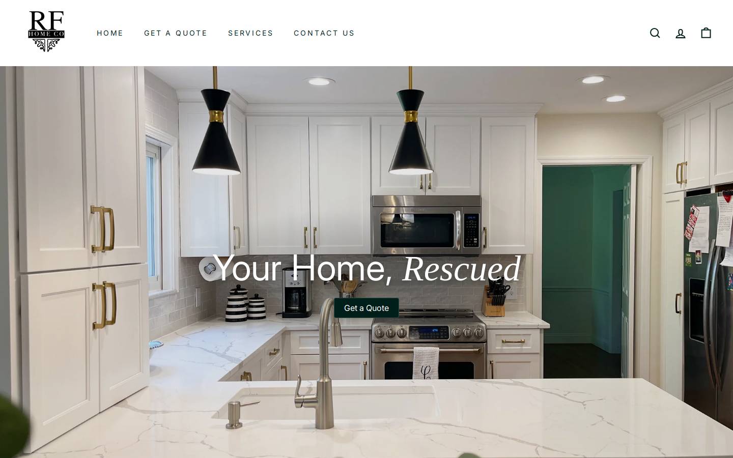 rescuedfurnishings.com homepage screenshot