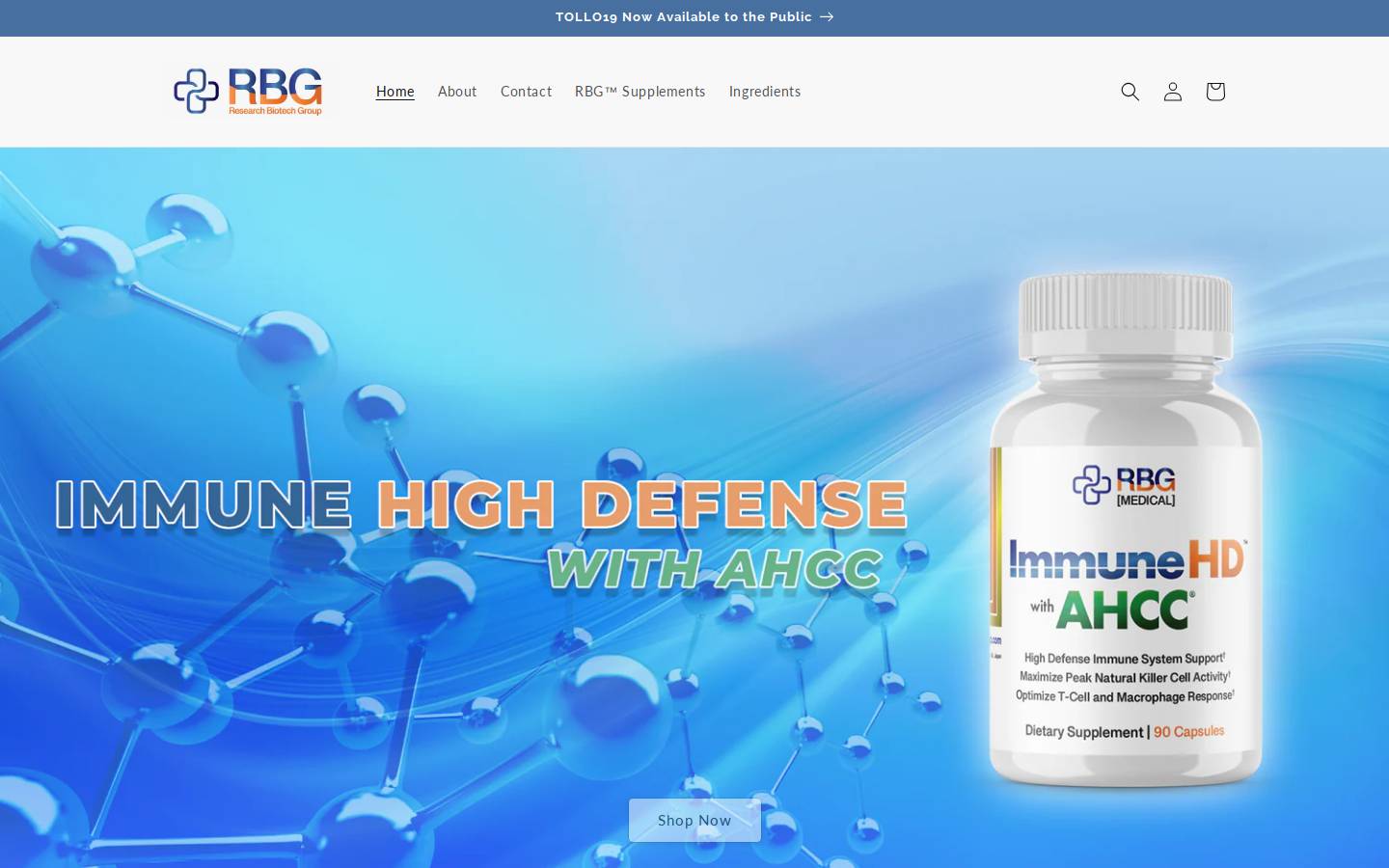 researchbiotechgroup.com homepage screenshot