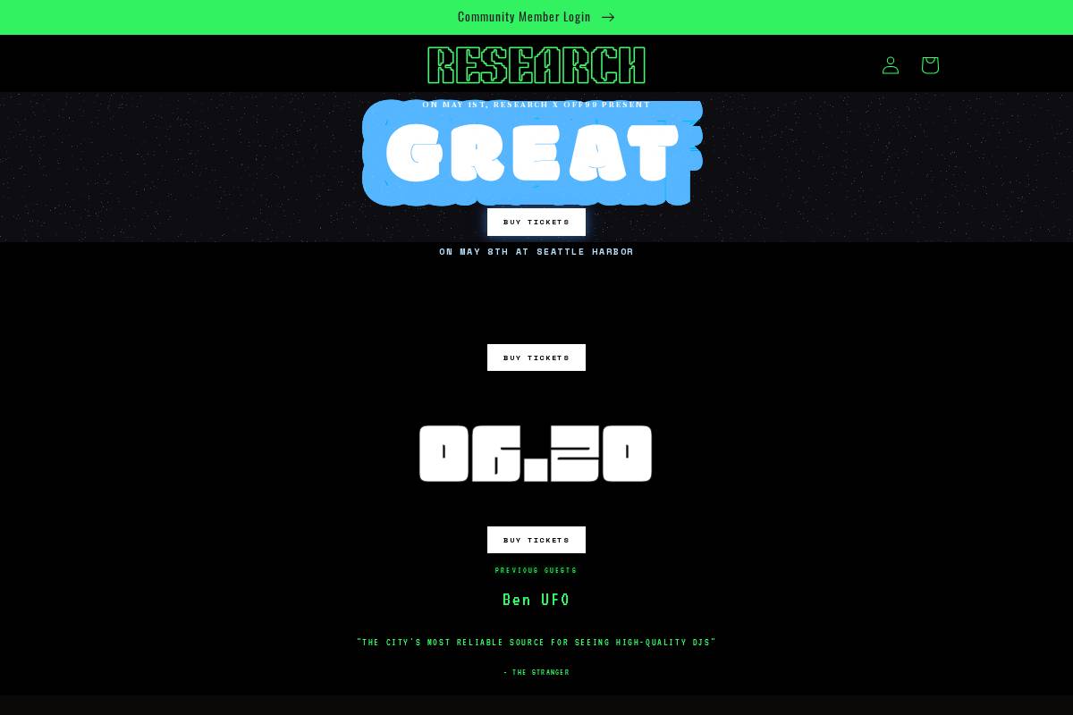 researchseattle.com homepage screenshot