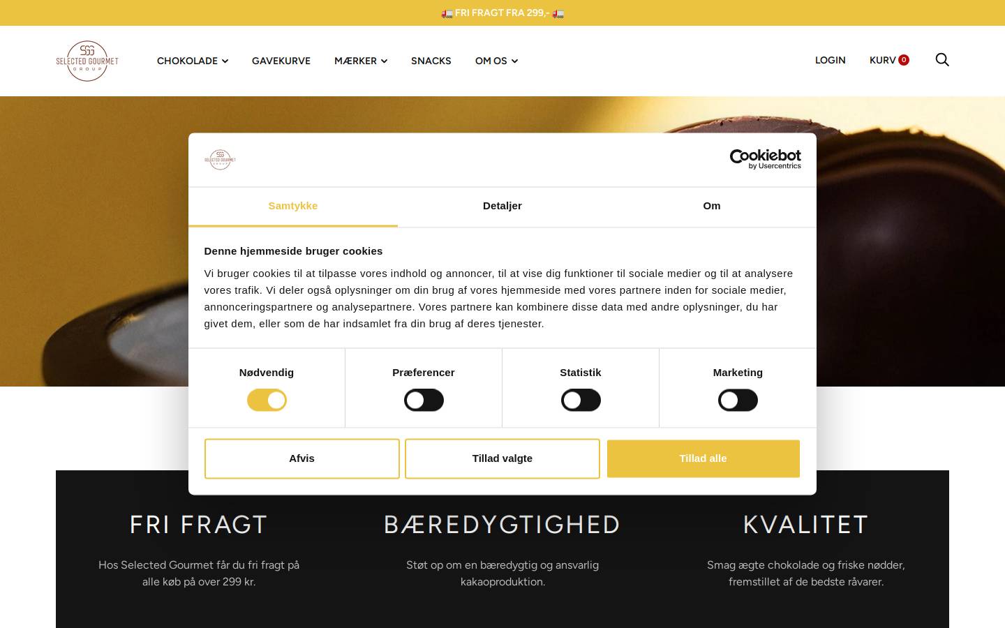 reserved-chocolate.com homepage screenshot