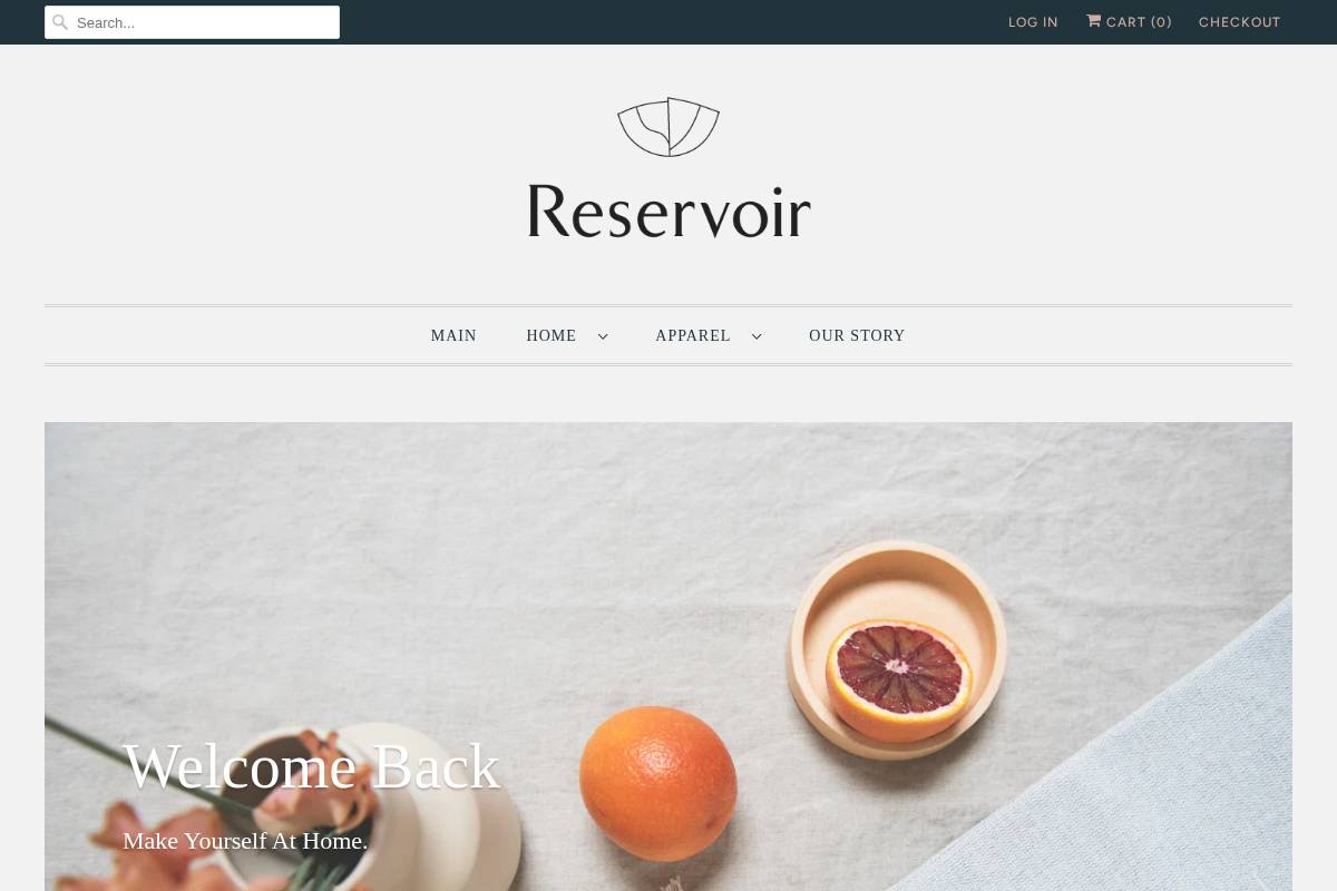 reservoir.us homepage screenshot
