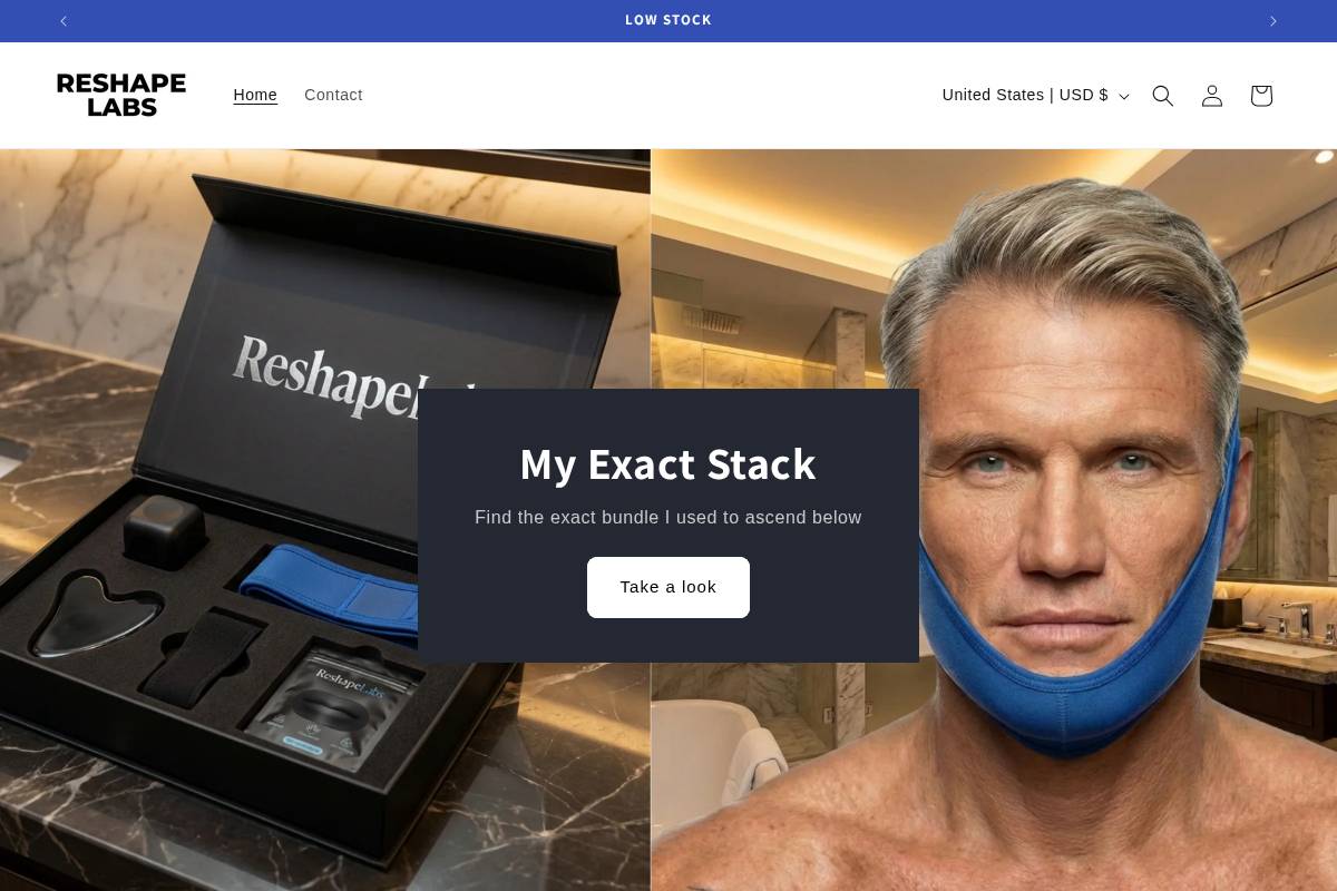 reshapelabsco.com homepage screenshot