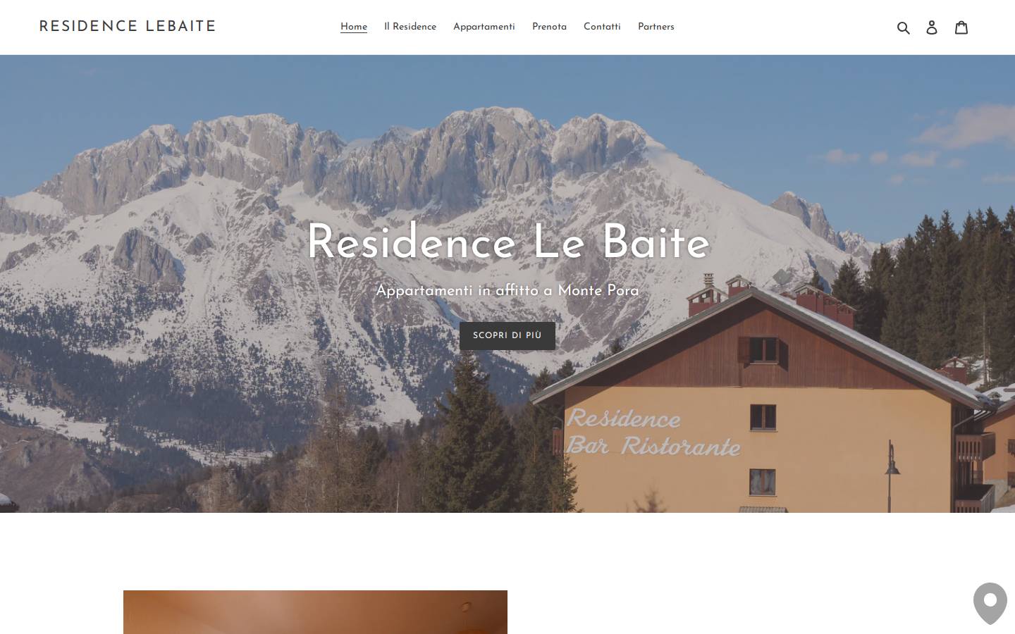 residencelebaite.it homepage screenshot