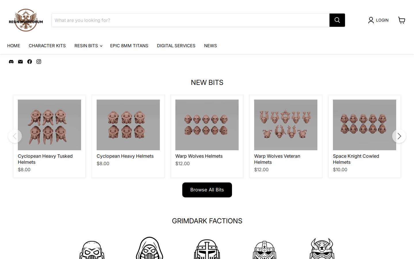resinmunitorum.com homepage screenshot