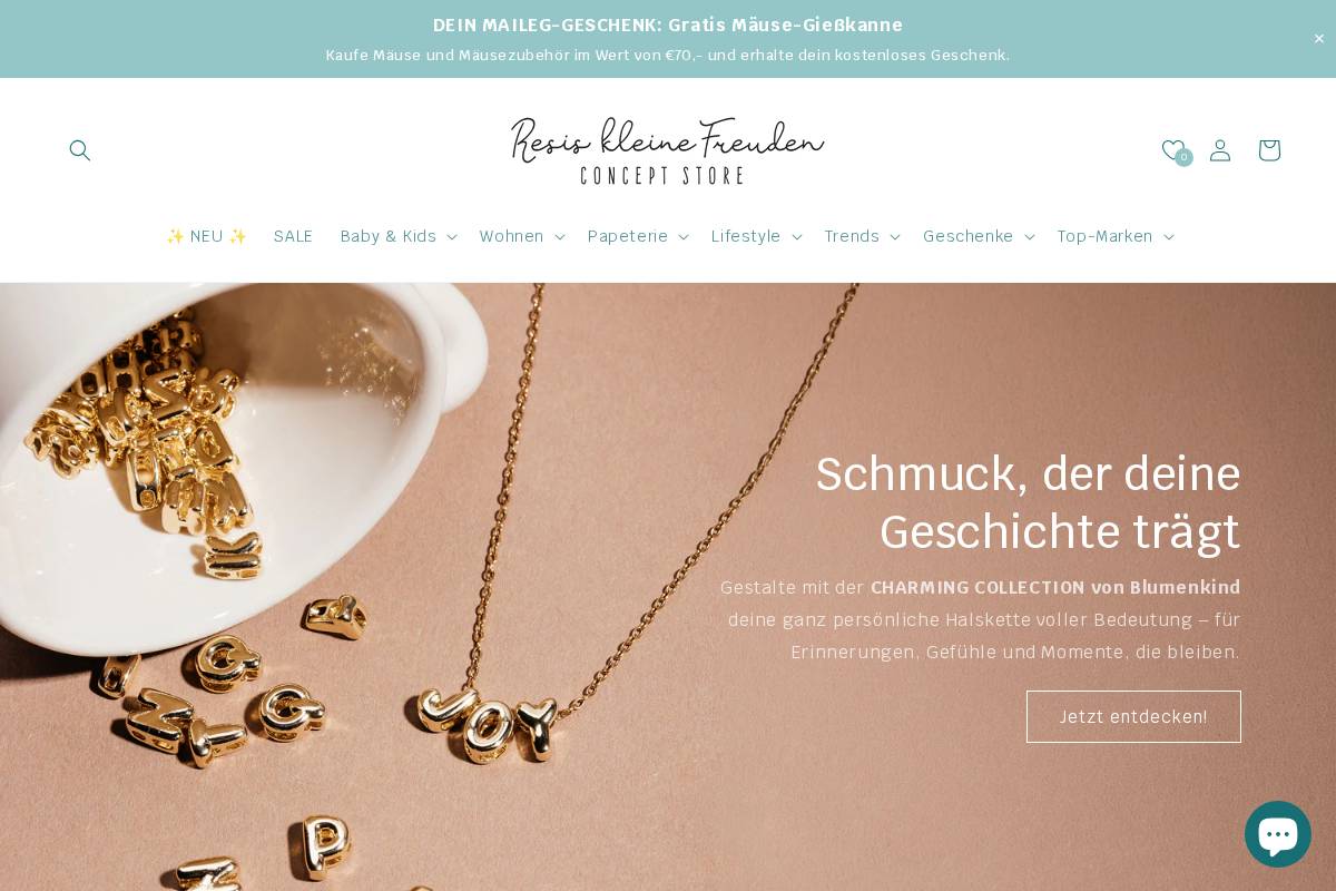 resis-kleinefreuden.shop homepage screenshot
