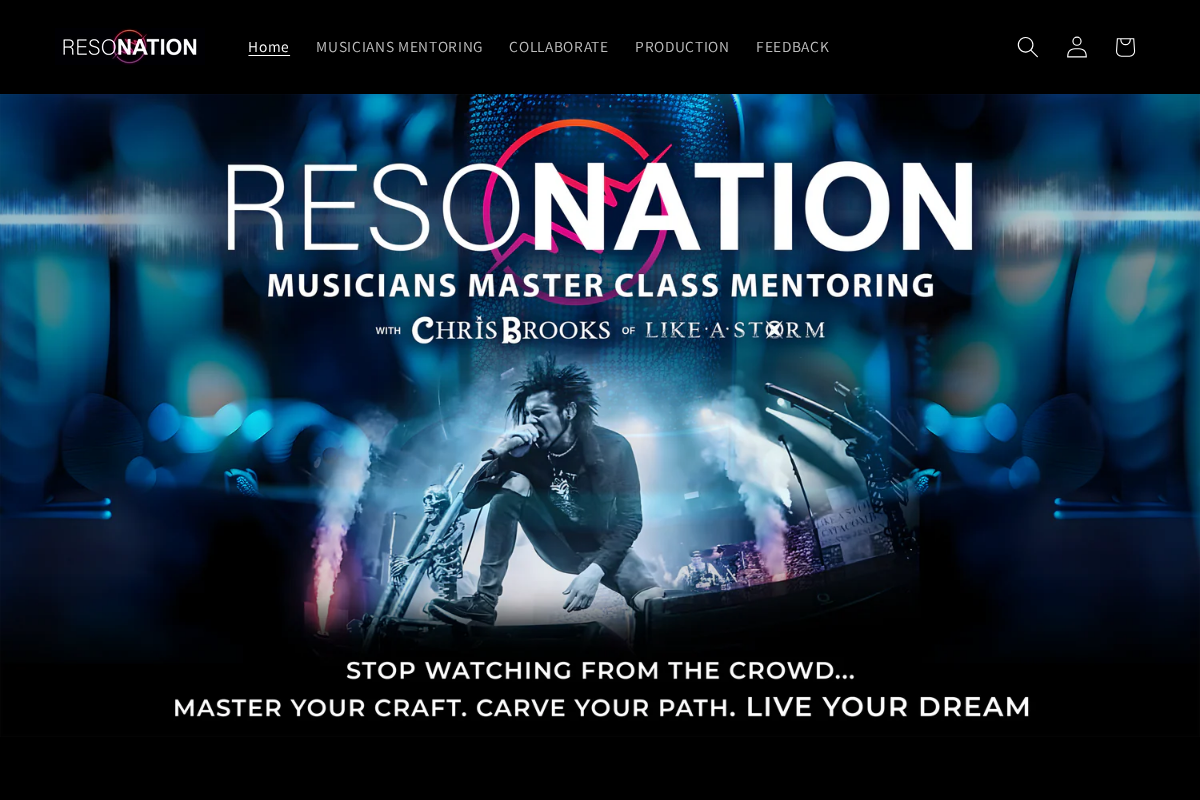 ResoNATION homepage screenshot