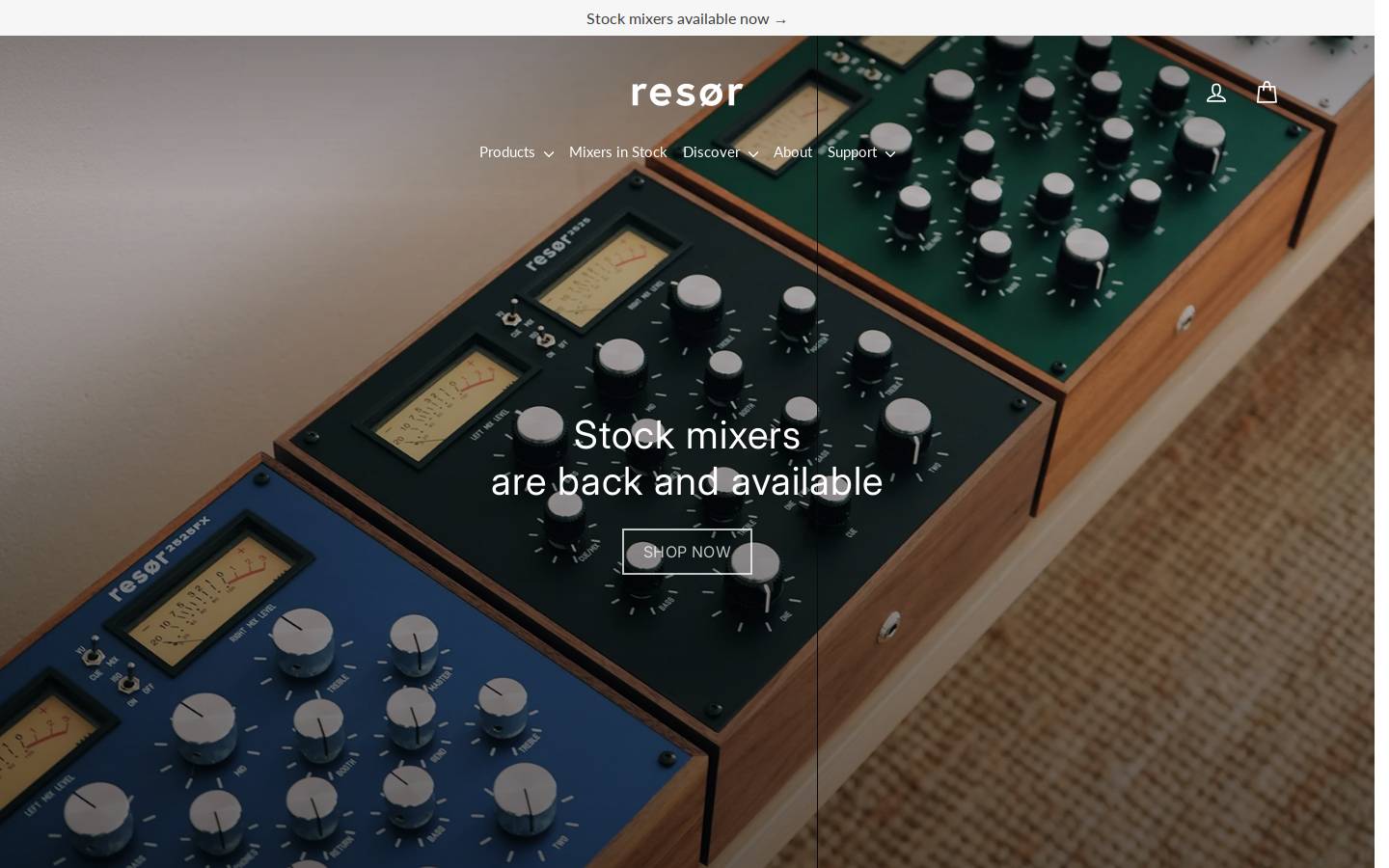 resorelectronics.com homepage screenshot