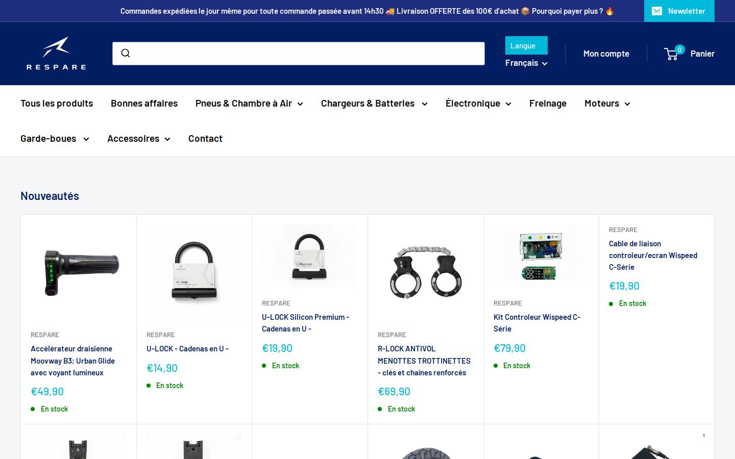 respare.fr homepage screenshot