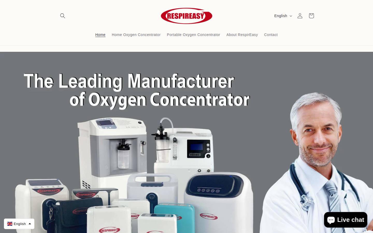respireasy.com homepage screenshot