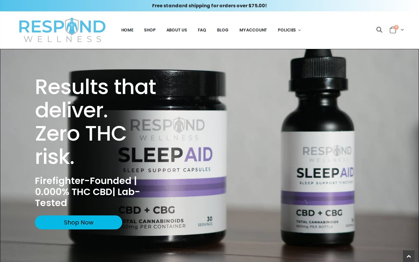 respondwellness.com homepage screenshot
