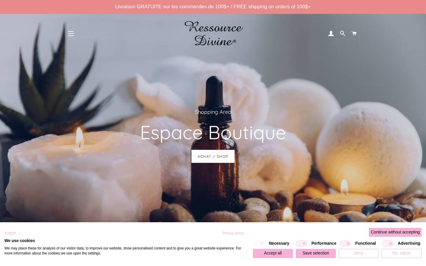 ressourcedivine.ca homepage screenshot