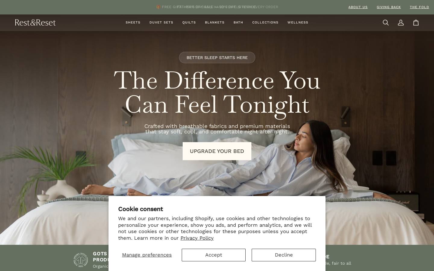 restandreset.com homepage screenshot