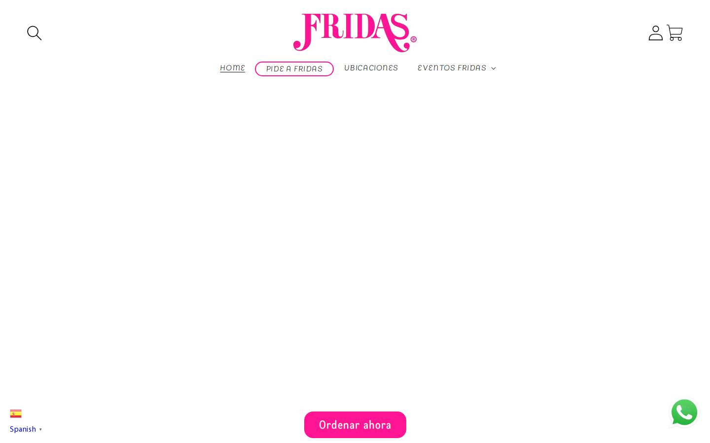 restaurantefridas.com homepage screenshot