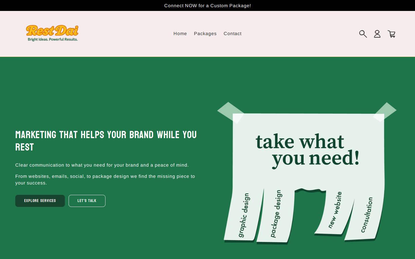 restdai.com homepage screenshot
