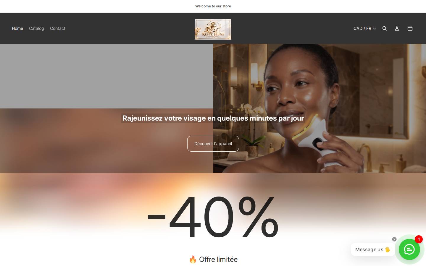 restejeune.com homepage screenshot