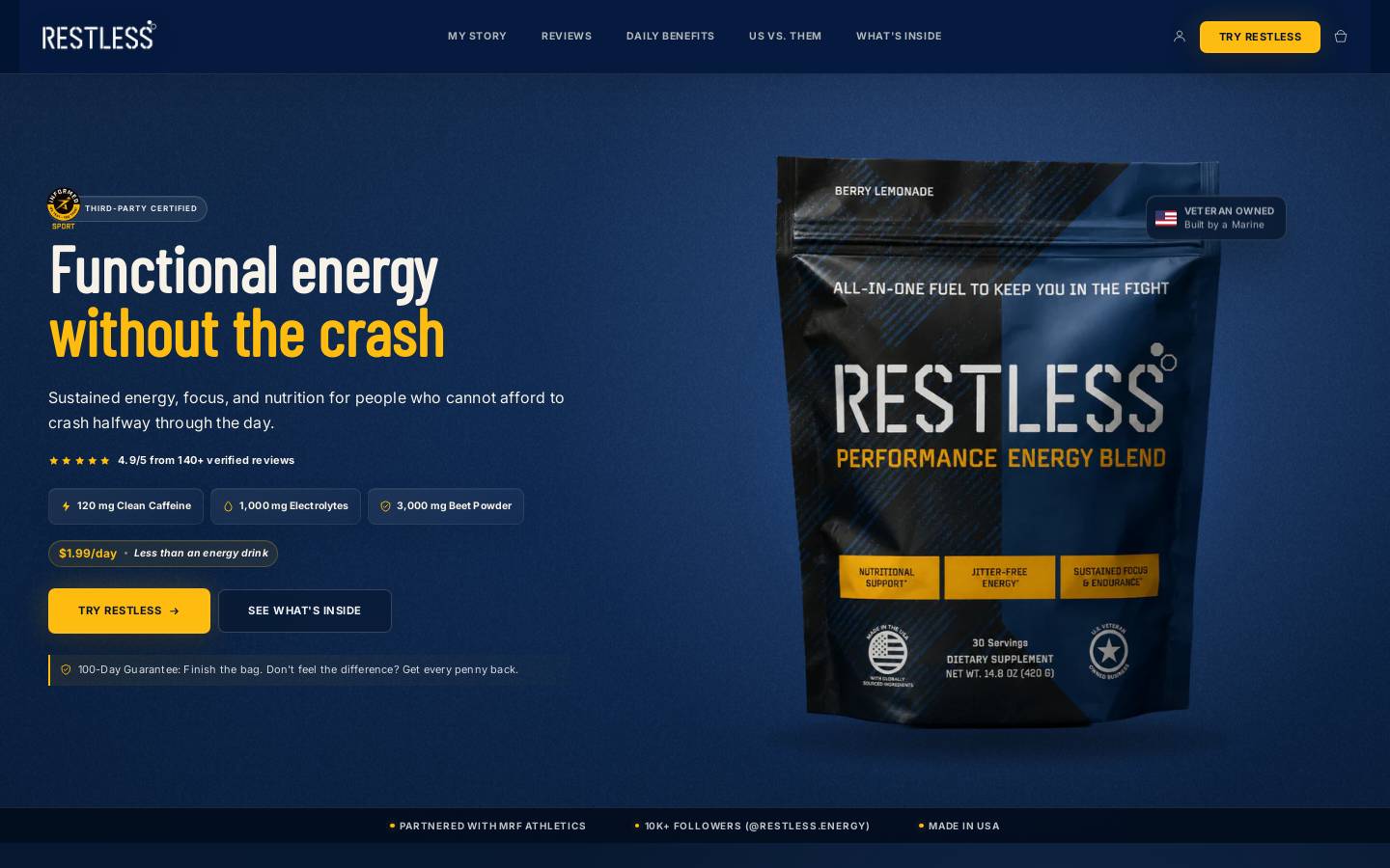 restlessco.co homepage screenshot