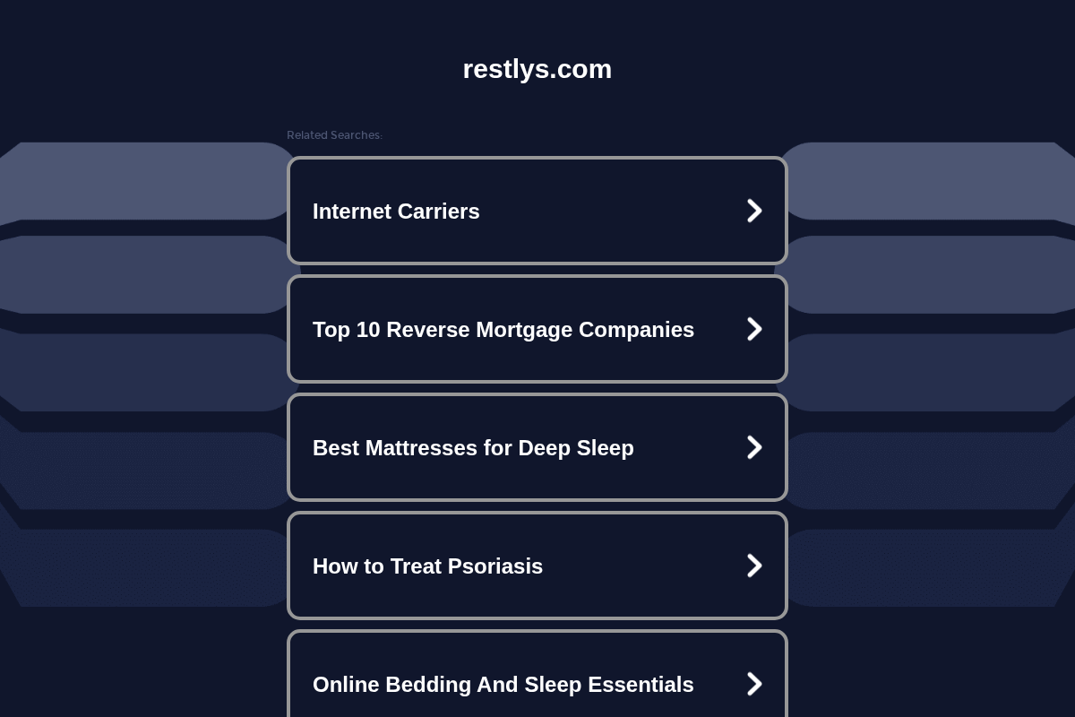 restlys.com homepage screenshot