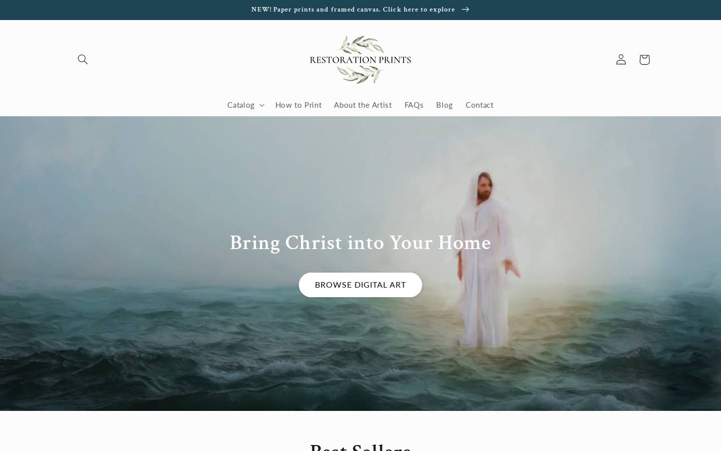 restorationprints.com homepage screenshot