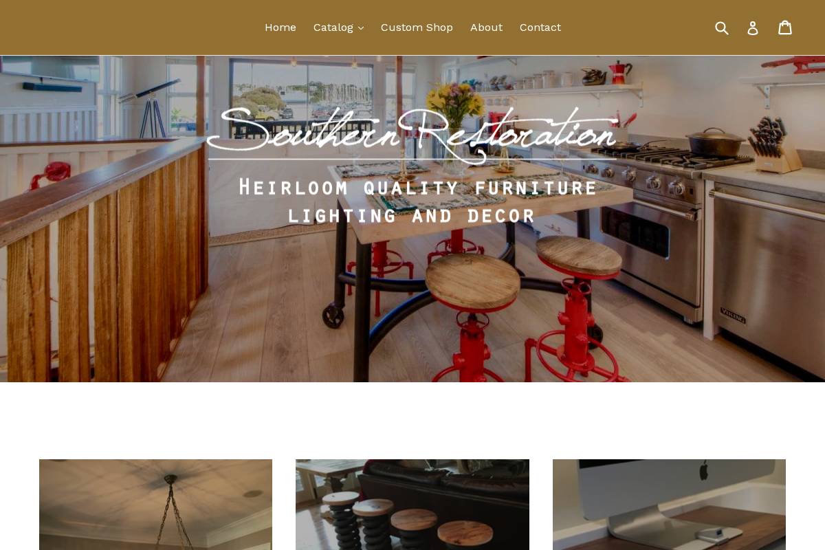 restoreandreuse.com homepage screenshot