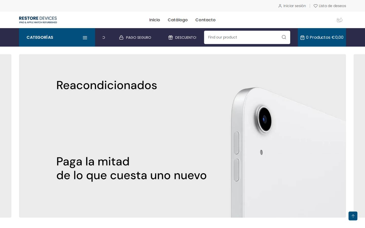 restoredevices.com homepage screenshot