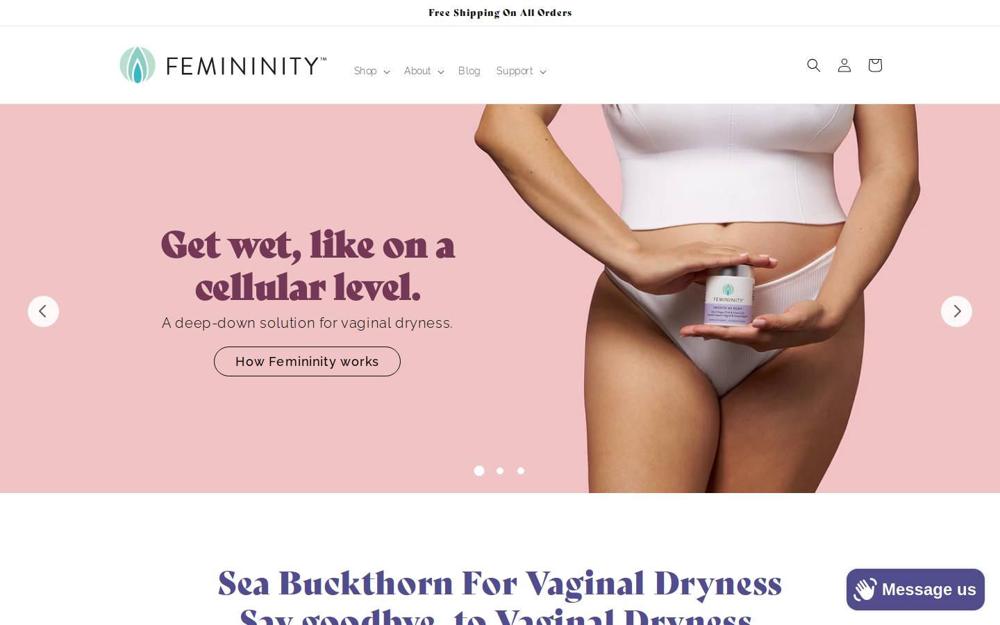 restorefemininity.com homepage screenshot