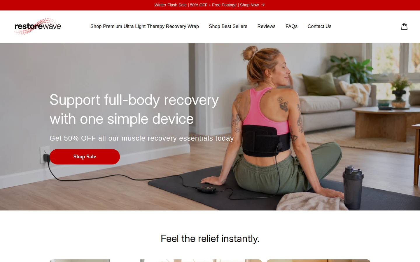 restorewave.com.au homepage screenshot