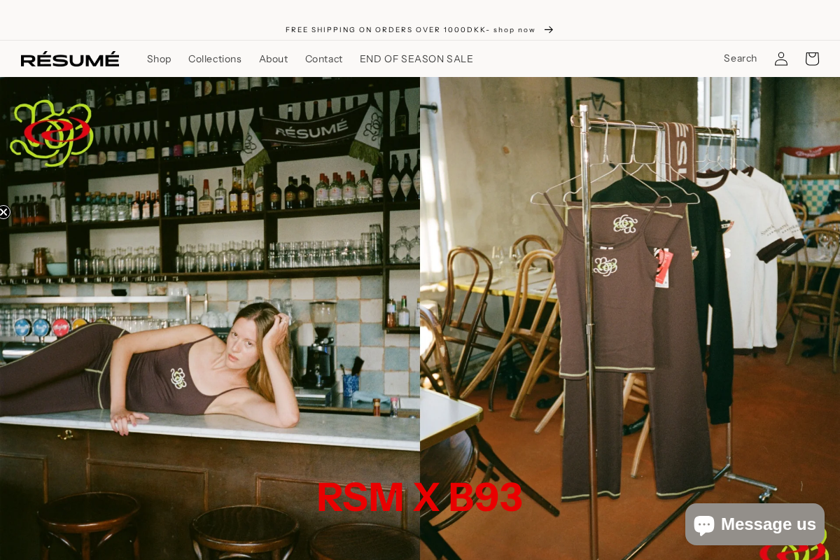 Resumecph homepage screenshot