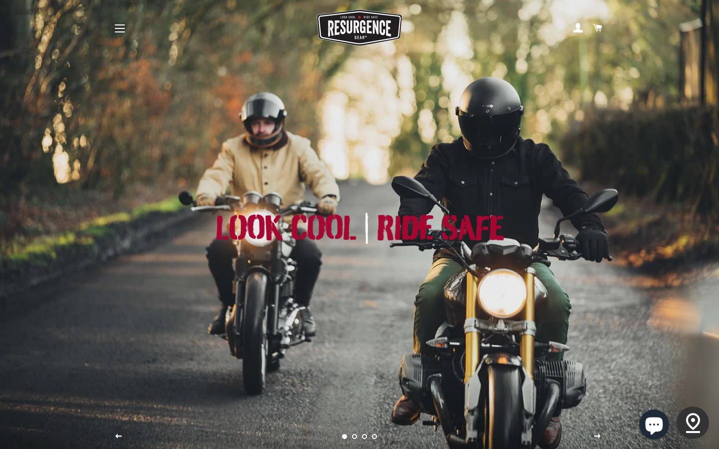 resurgencegear.co.uk homepage screenshot