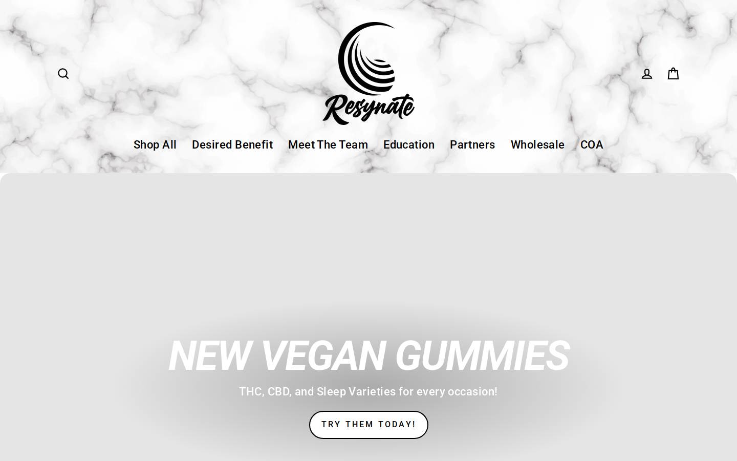 resynate.com homepage screenshot