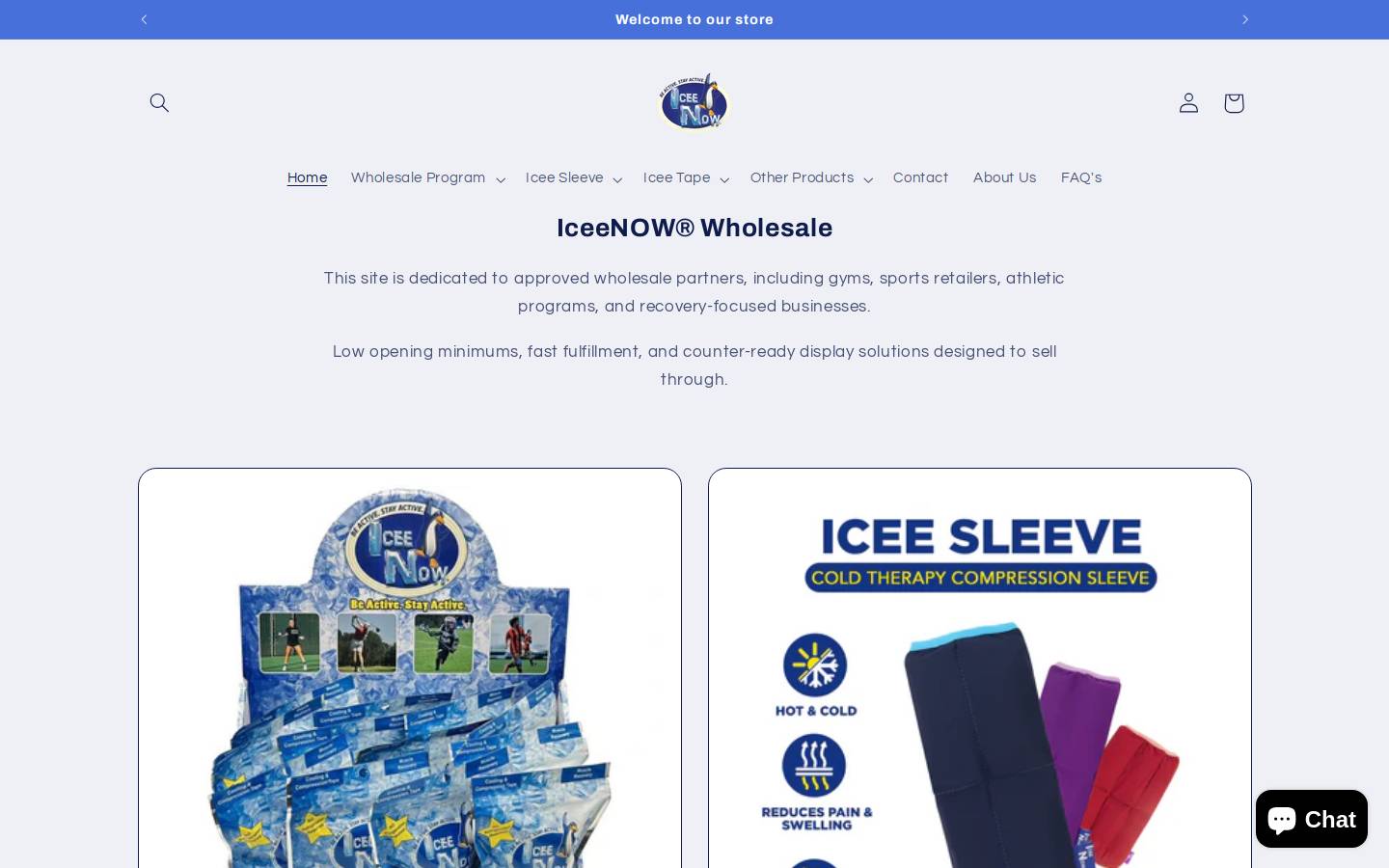 retail-iceenow.com homepage screenshot
