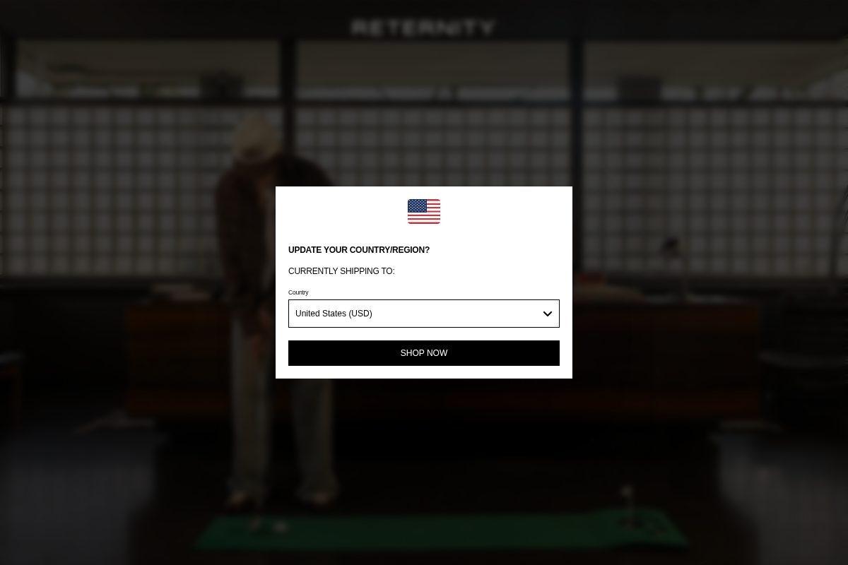 RETERNITY homepage screenshot